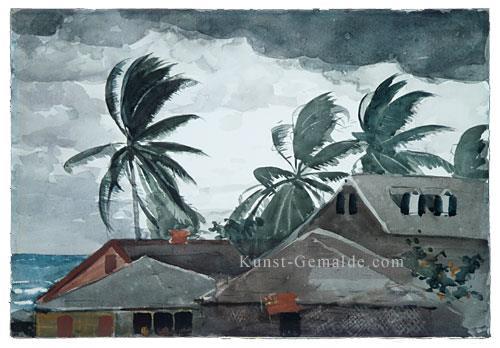 Hurrikan Bahamas Winslow Homer Aquarelle Ölgemälde